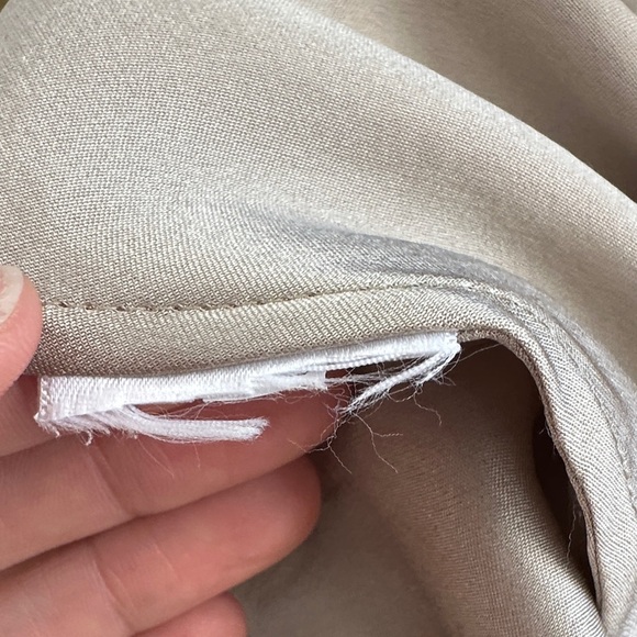 Anine Bing Erin Silk Skirt, Beige - Picture 7 of 9